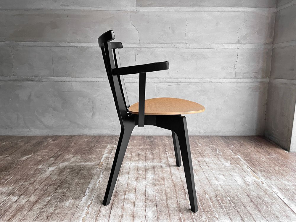 コモック COMMOC ビートル BEETLE CHAIR アームチェア ARM CHAIR ブラック ナチュラルモダン ドリルデザイン DRILL DESIGN 定価￥46,200-  A ♪