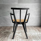 コモック COMMOC ビートル BEETLE CHAIR アームチェア ARM CHAIR ブラック ナチュラルモダン ドリルデザイン DRILL DESIGN 定価￥46,200-  A ♪