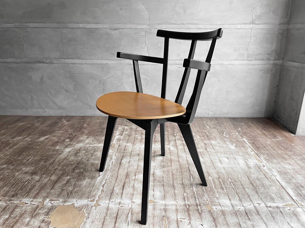 コモック COMMOC ビートル BEETLE CHAIR アームチェア ARM CHAIR ブラック ナチュラルモダン ドリルデザイン DRILL DESIGN 定価￥46,200-  A ♪