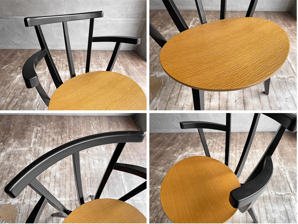 コモック COMMOC ビートル BEETLE CHAIR アームチェア ARM CHAIR ブラック ナチュラルモダン ドリルデザイン DRILL DESIGN 定価￥46,200-  A ♪