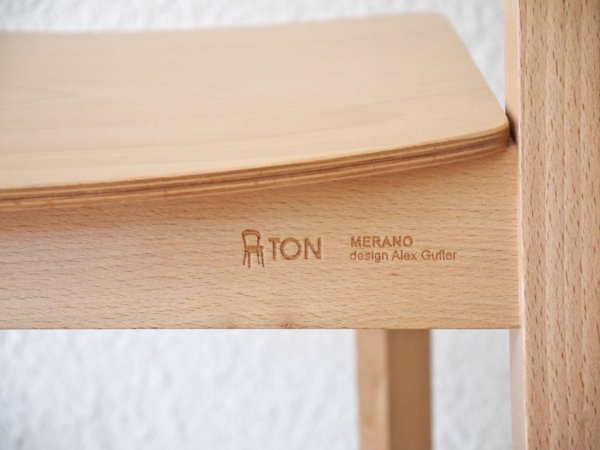 トン TON メラーノ Merano ダイニングチェア スタッキングチェア CY058A ビーチ材 ナチュラル Alex Gufler C ◇