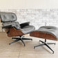 イームズラウンジチェア＆オットマン ブラック チャールズ＆レイ・イームズ C&R Eames ミッドセンチュリー リプロダクト品 ●