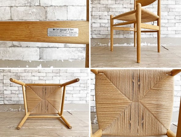 カールハンセン&サン Carl Hansen&Son CH36 シェーカーチェア ダイニングチェア オーク材 ハンス・J・ウェグナー Hans J. Wegner デンマーク製 名作 B ●