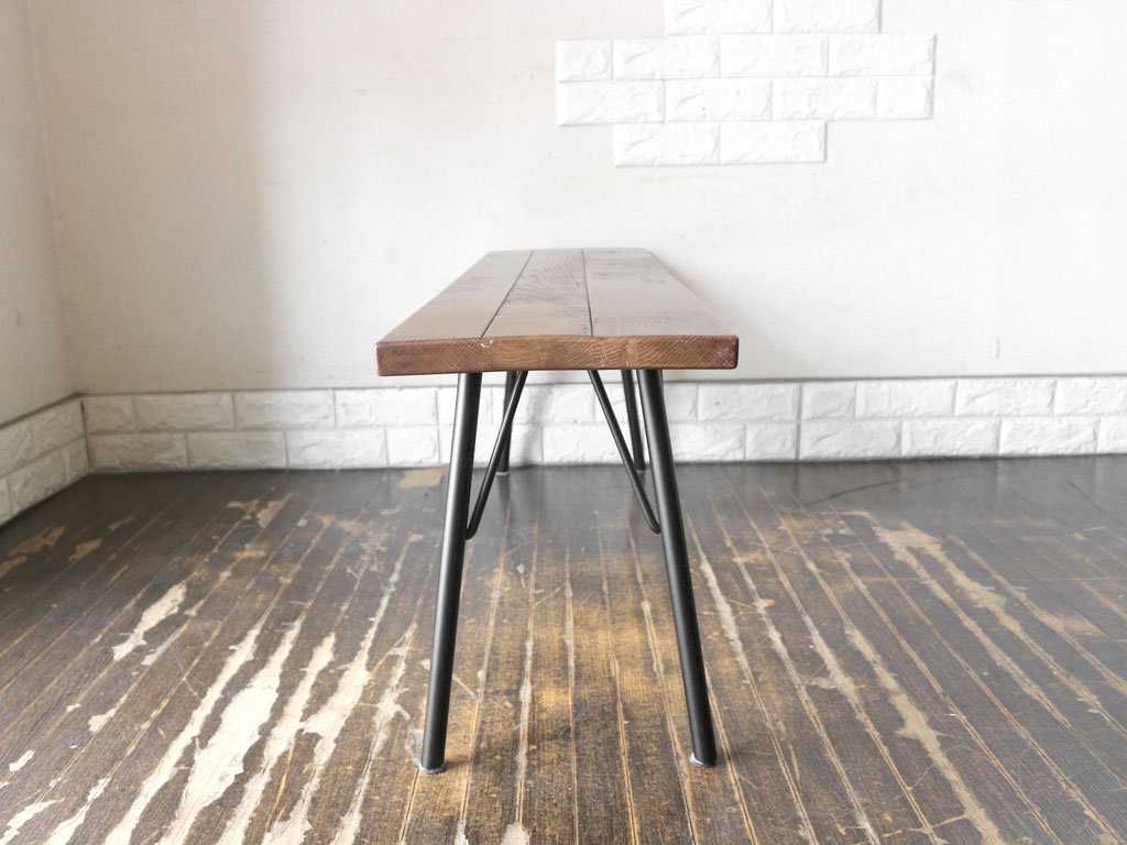 アクメファニチャー ACME Furniture グランビュー ベンチ GRANDVIEW BENCH オーク無垢材 スチール インダストリアル W120cm ￥42,900- ◎