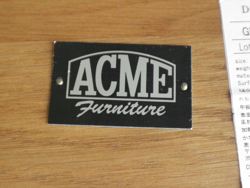 アクメファニチャー ACME Furniture グランビュー ベンチ GRANDVIEW BENCH オーク無垢材 スチール インダストリアル W120cm ￥42,900- ◎