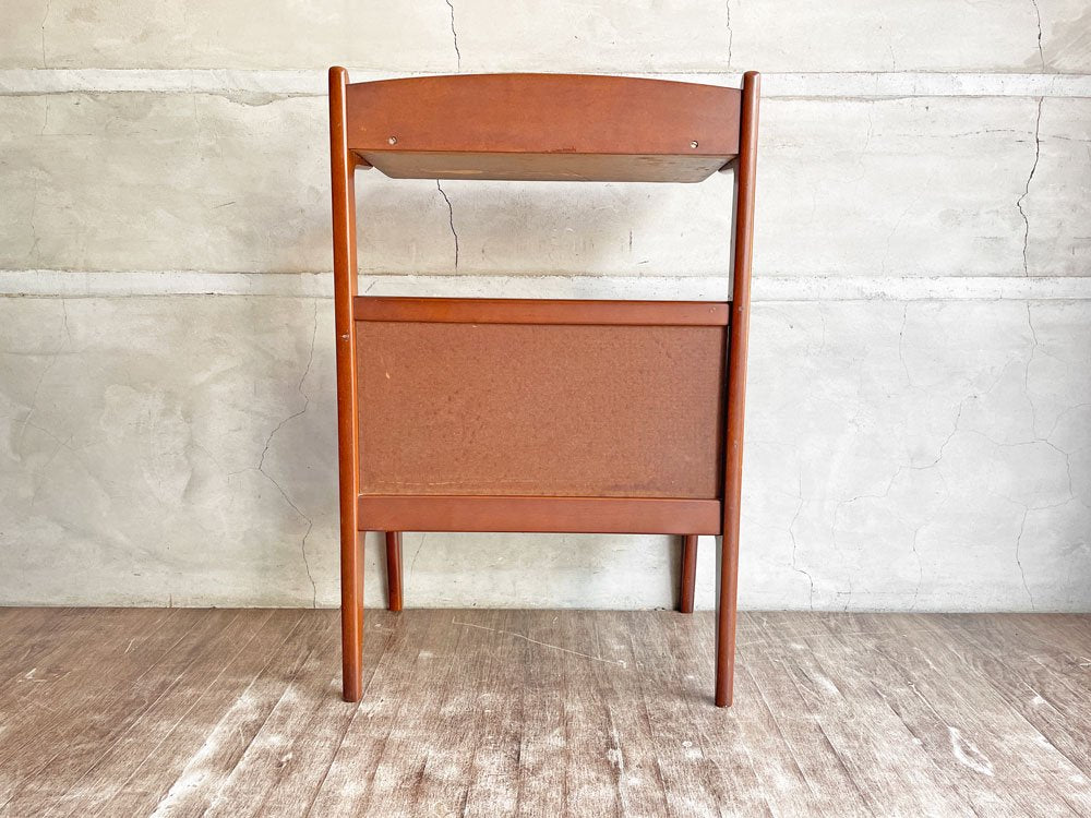 カリモク karimoku テレフォンラック サイドテーブル ビンテージ ビーチ材 メラミントップ 昭和レトロ オールドカリモク♪