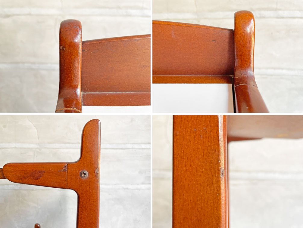 カリモク karimoku テレフォンラック サイドテーブル ビンテージ ビーチ材 メラミントップ 昭和レトロ オールドカリモク♪