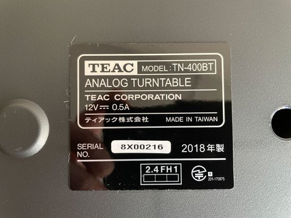 ティアック TEAC アナログターンテーブル TN-400BT WA ウォールナット 2018年製 未使用品 ●