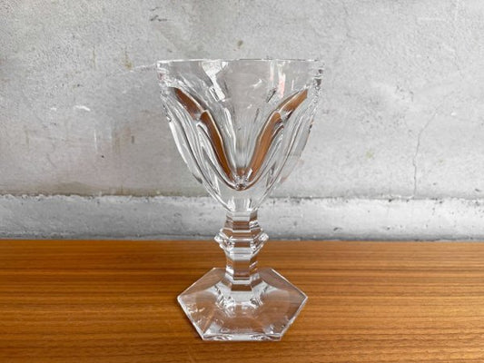 バカラ Baccarat アルクール Harcourt ワイングラス クリスタルガラス フランス 13.5cm C♪