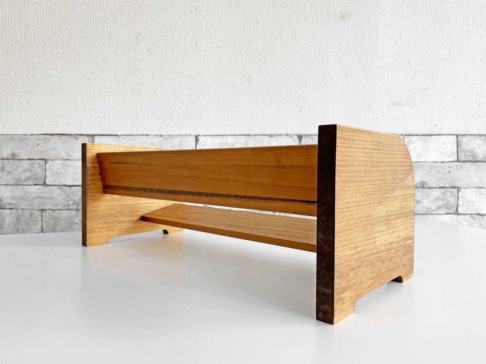 カウブックス COWBOOKS ブックラック Book Rack 木製本立て ブックスタンド  W43cm 松浦弥太郎 定価￥13,200- ●