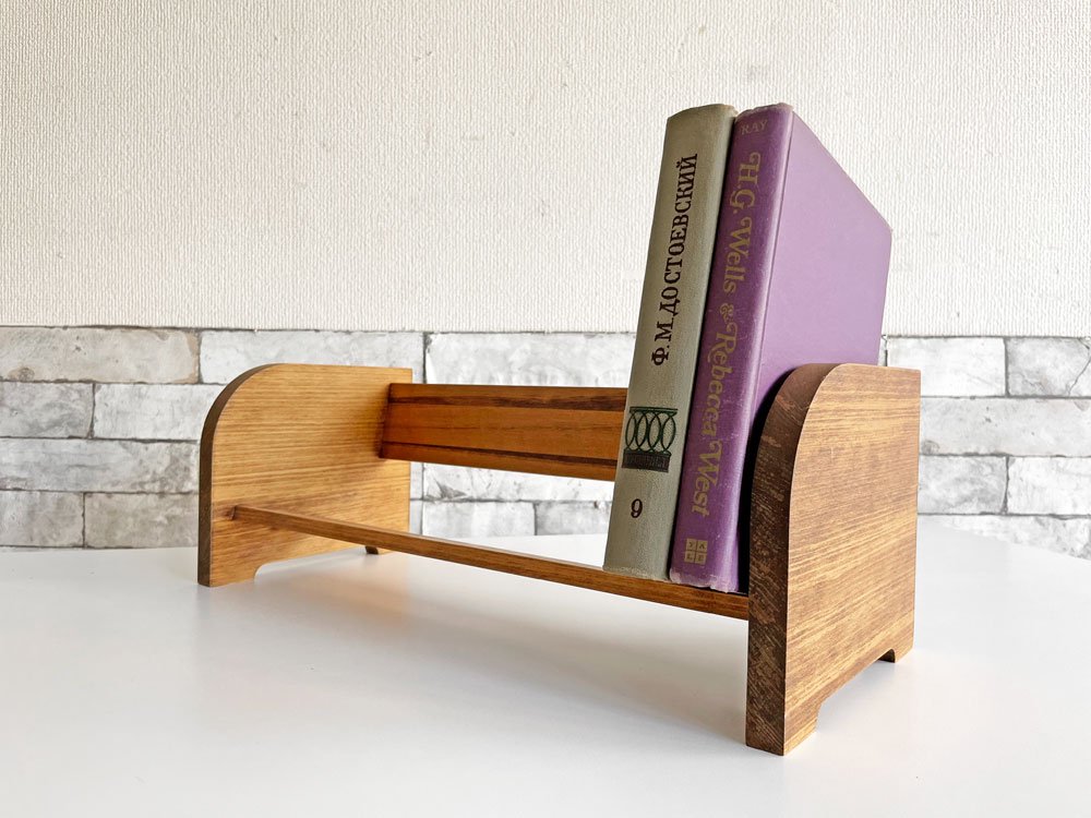 カウブックス COWBOOKS ブックラック Book Rack 木製本立て ブックスタンド  W43cm 松浦弥太郎 定価￥13,200- ●