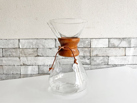 オールドケメックス OLD CHEMEX コーヒーメーカー 14カップ用 耐熱ガラス ハンドブロウ パイレックス 1940-60s USビンテージ ●