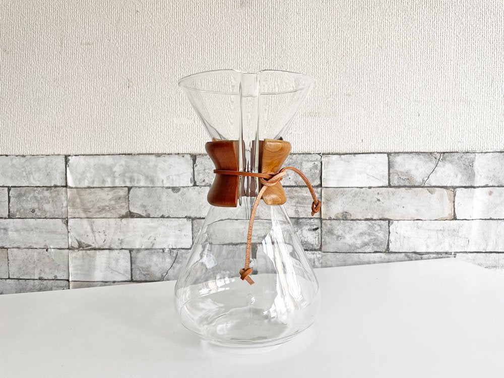 オールドケメックス OLD CHEMEX コーヒーメーカー 14カップ用 耐熱ガラス ハンドブロウ パイレックス 1940-60s USビンテージ ●