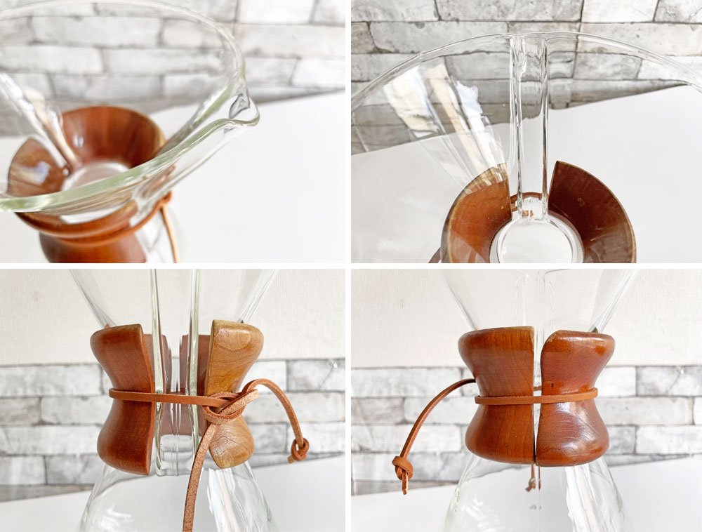 オールドケメックス OLD CHEMEX コーヒーメーカー 14カップ用 耐熱ガラス ハンドブロウ パイレックス 1940-60s USビンテージ ●