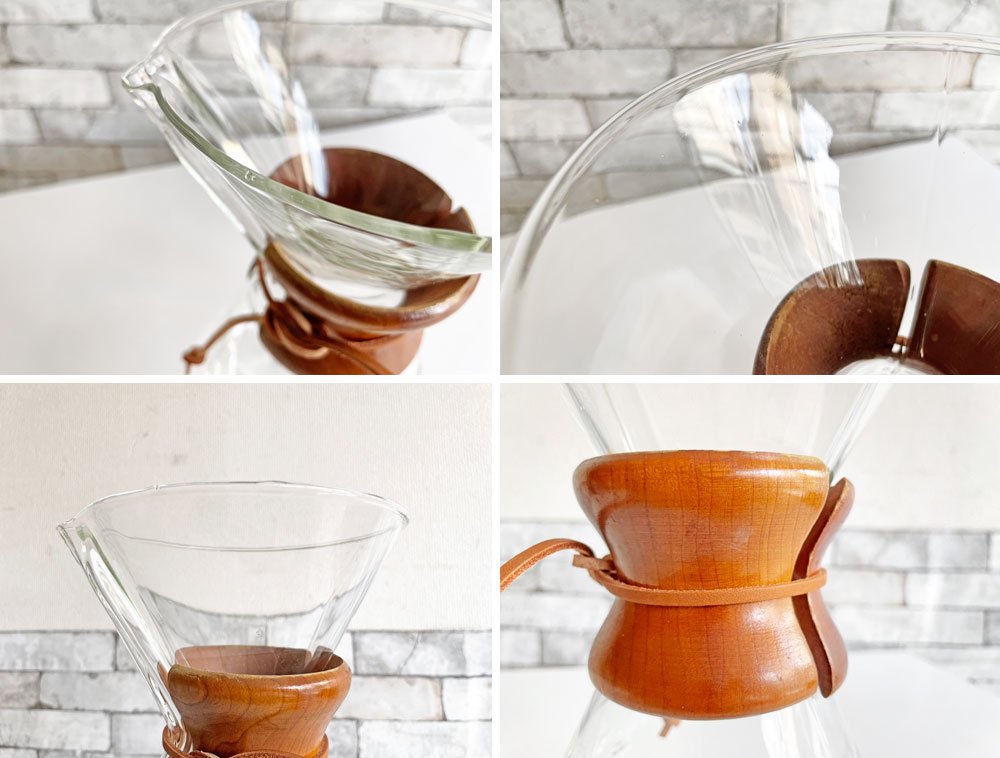 オールドケメックス OLD CHEMEX コーヒーメーカー 14カップ用 耐熱ガラス ハンドブロウ パイレックス 1940-60s USビンテージ ●