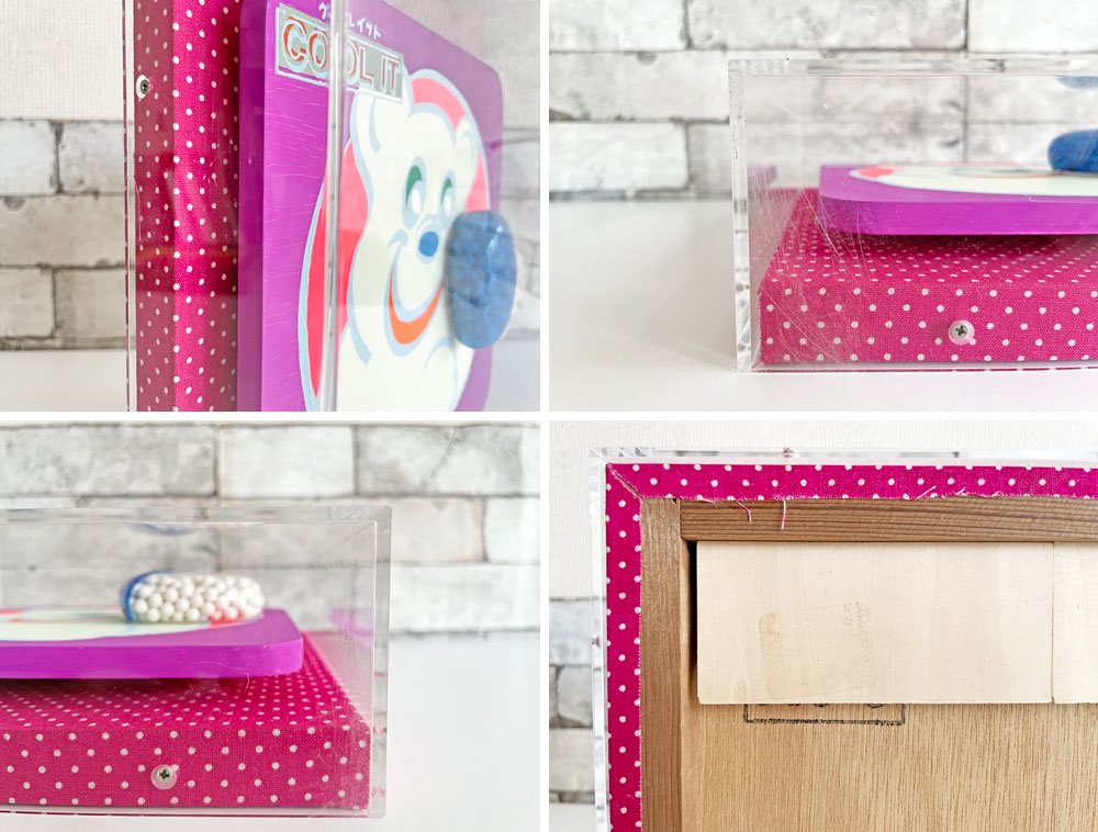 内田有 ポップジャンキー pop junky クールイット COOL IT × medicine (blue heart) アクリルアート 23×23cm 直筆サイン入り 現代アーティスト B ●