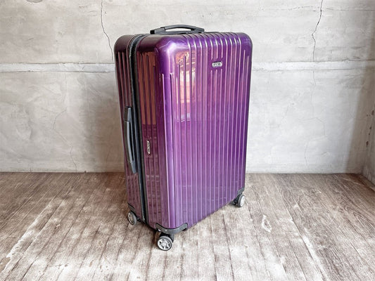 リモワ RIMOWA サルサエアー SALSA AIR スーツケース キャリーケース 4輪 63L TSAロック パープル 廃番カラー ♪