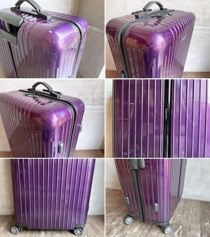 リモワ RIMOWA サルサエアー SALSA AIR スーツケース キャリーケース 4輪 63L TSAロック パープル 廃番カラー ♪