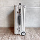 リモワ RIMOWA クラシックフライト スーツケース キャリーケース シルバー レザートップハンドル 35L TSAロック 2輪 
 最終モデル ドイツ製 希少 ♪