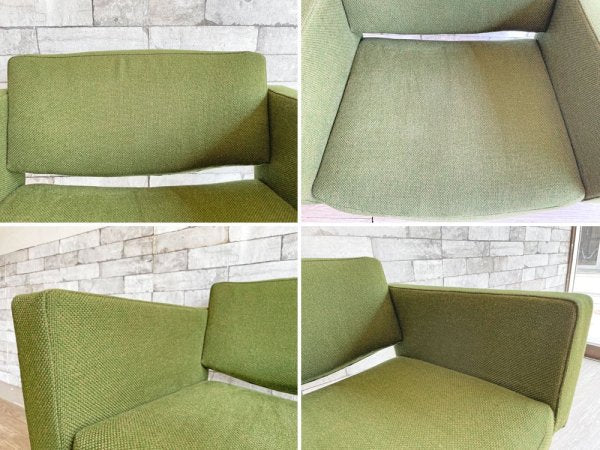 ミューロップ Meurop コンセイユ Conseil ラウンジチェア ピエール・ガーリッシュ Pierre Guarich ファブリック グリーン系 ビンテージ ベルギー ●