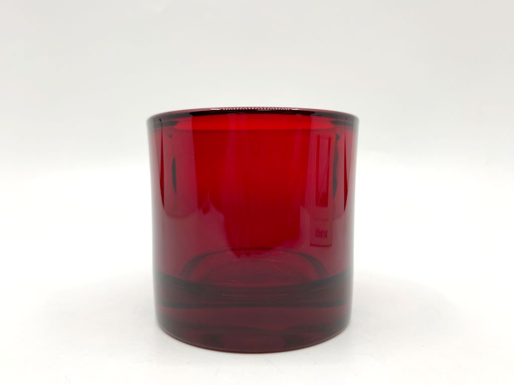 イッタラ iittala マリメッコ marimekko キビ kivi キャンドルホルダー レッド votive 80mm red 北欧雑貨 フィンランド 箱付 ●