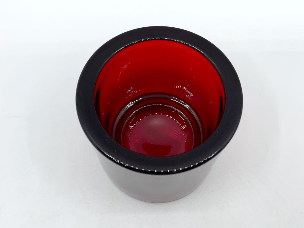 イッタラ iittala マリメッコ marimekko キビ kivi キャンドルホルダー レッド votive 80mm red 北欧雑貨 フィンランド 箱付 ●