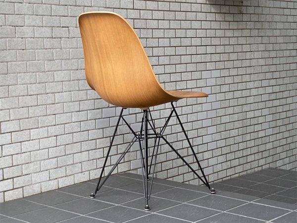 ハーマンミラー Herman Miller サイドシェルチェア DWSR ウォールナット ウッドシェル エッフェルベース C&R イームズ ミッドセンチュリー B ■