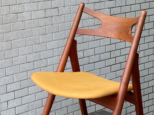 カールハンセン&サン Carl Hansen & Son ハンス・J・ウェグナー ビンテージ CH29 ソーバックチェア ダイニングチェア チーク材 デンマーク ■