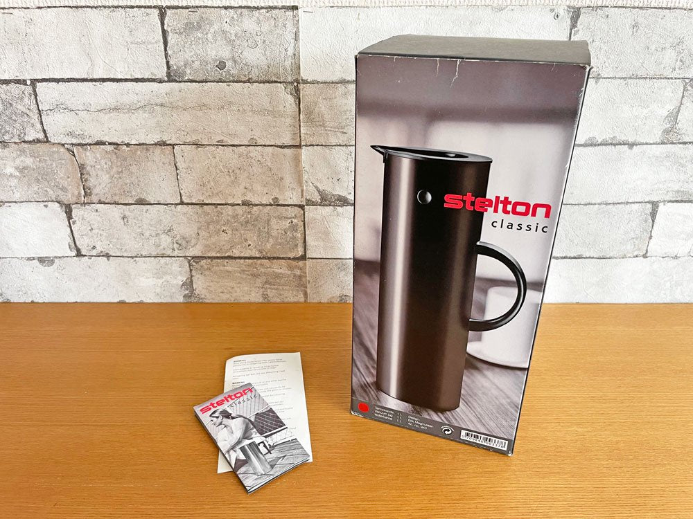 ステルトン Stelton バキュームジャグ Vacuum Jug EM77 オレンジ 1000ml エリック・マグヌッセン 箱付 未使用品 デンマーク 北欧雑貨 ●