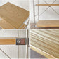 無印良品 MUJI ステンレスユニットシェルフ 3段 オーク材 スリム 小サイズ W58 H83cm 定価￥15,900- ◇