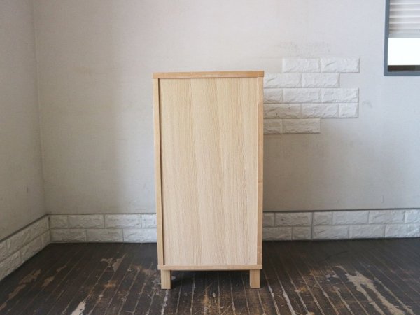 無印良品 MUJI タモ材 スリムチェスト 4段 廃盤 ◎