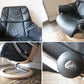 エコーネス EKORNES レノ RENO ストレスレスチェア stressless リクライニングチェア ＆ オットマン 本革 レザー パロマ ブラック 北欧家具 参考価格40万円 美品 ◎