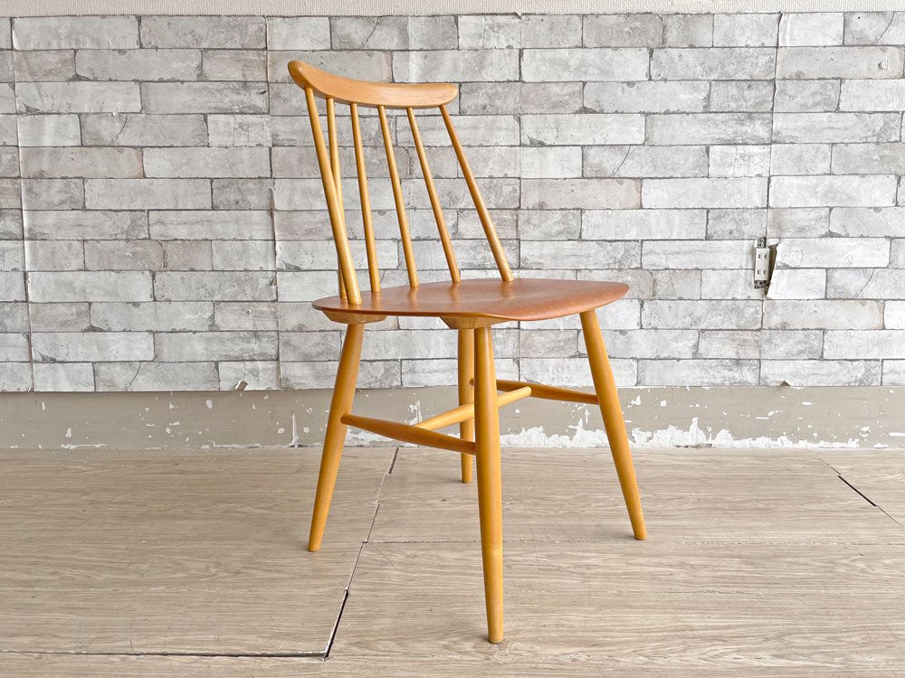 Edsby Verken ファネットチェア Fanett chair イルマリ・タピオヴァーラ ダイニングチェア スウェーデン製 北欧ビンテージ ●