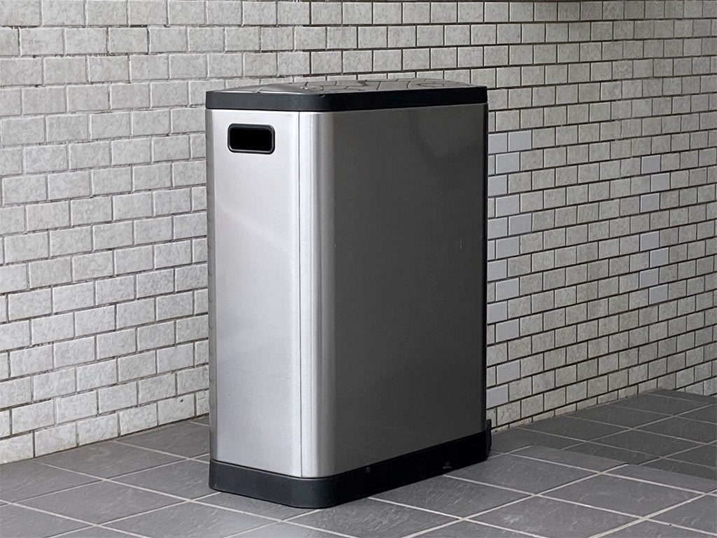 シンプルヒューマン simplehuman バタフライステップカン 分別タイプ 40L ステンレス ダストボックス ゴミ箱 ■