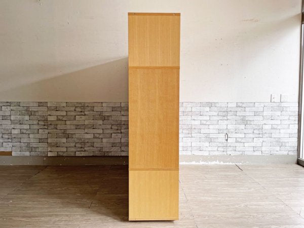 無印良品 MUJI スタッキングキャビネット Cセット オーク材 W162.5cm AVボード 壁面収納 ナチュラル シンプルモダン B ●