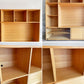 無印良品 MUJI スタッキングキャビネット Cセット オーク材 W162.5cm AVボード 壁面収納 ナチュラル シンプルモダン B ●