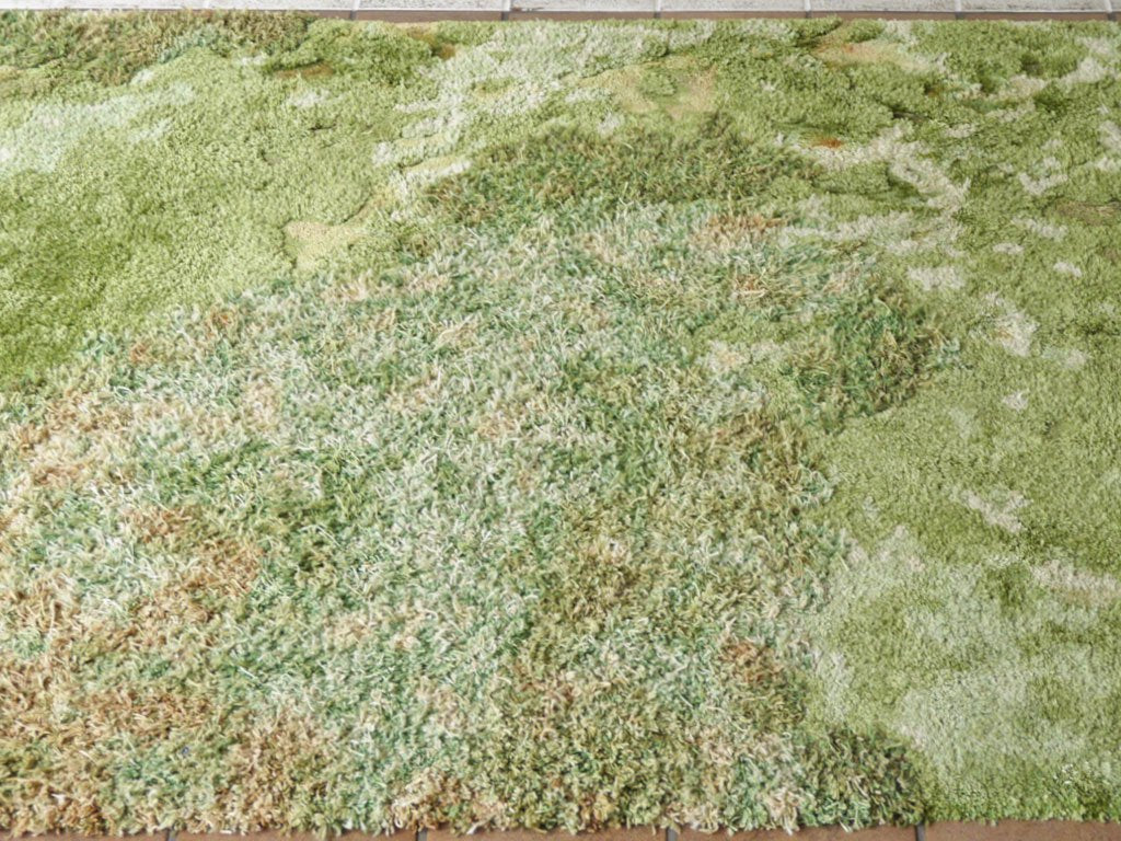 山形緞通 オリエンタルカーペット ORIENTAL CARPET 隈研吾 デザイン KOKE Mサイズ 140×200 手刺 ウール40％ シルク60％ ◇