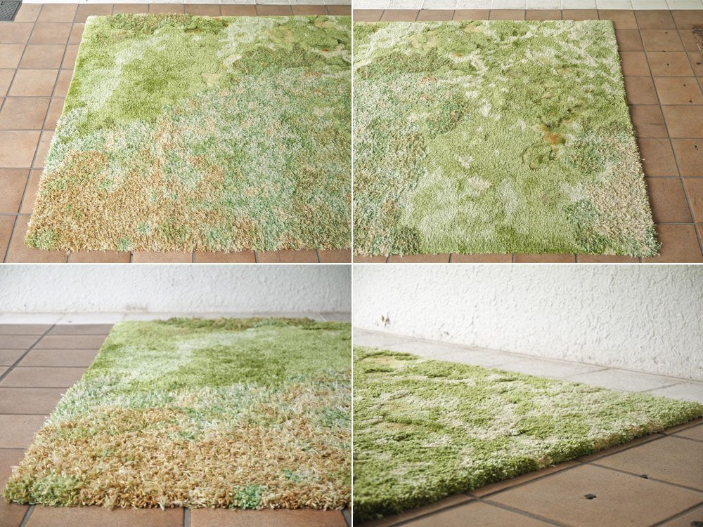 山形緞通 オリエンタルカーペット ORIENTAL CARPET 隈研吾 デザイン KOKE Mサイズ 140×200 手刺 ウール40％ シルク60％ ◇