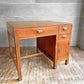 ジャパンビンテージ Japan vintage デスク 片袖机 作業台 抽斗3杯 W88.5cm 昭和レトロ ♪