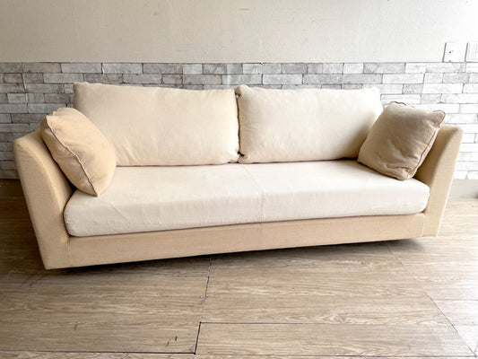 アルフレックス arflex エーソファ ミディアム10 A・SOFA MEDIUM 10 3人掛け カバーリング ベージュ系ファブリック ツートンカラー W200 定価￥605,000- ●