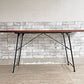 リメイク家具 古材 × スチール脚 フォールディングデスク ワークテーブル 長机 W152cm ビンテージスタイル ●