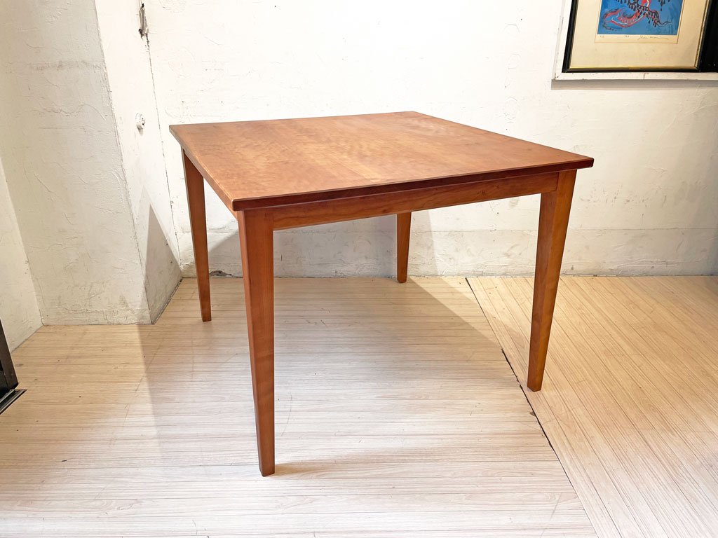 ウッドユウライクカンパニー WOOD YOU LIKE COMPANY バンビテーブル BAMBI TABLE ダイニングテーブル チェリー材 無垢集成材 W90cm★