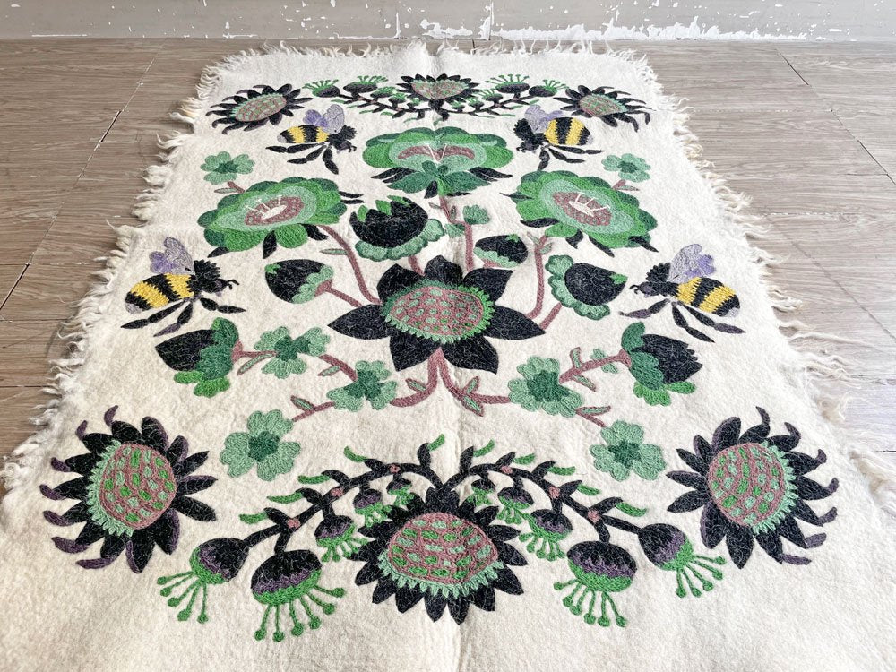 ティカウ TIKAU ボンブローフェルトラグ BOMBROO FELT RUG ウール 100％ クラウス・ハーパニエミ Klaus Haapaniemi デザイン 定価：10万円以上 ●