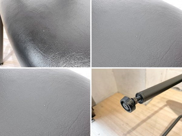 アクメファニチャー ACME Furniture グランビュー GRANDVIEW ダイニングチェア PVCレザー オーク材 アイアン脚 2脚セット ★