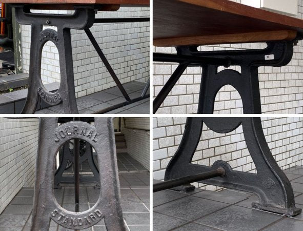 ジャーナルスタンダードファニチャー journal standard Furniture ブルージュ ファクトリーテーブル BRUGES FACTORY TABLE 鋳物 インダストリアル ■