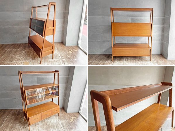 アクメファニチャー ACME Furniture ブルックス オープン シェルフ BROOKS OPEN SHELF オープンラック ガラス戸 USビンテージスタイル 定価\195,800- ♪