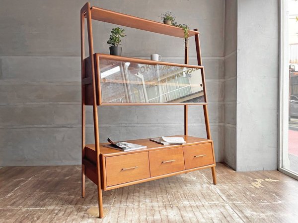 アクメファニチャー ACME Furniture ブルックス オープン シェルフ BROOKS OPEN SHELF オープンラック ガラス戸 USビンテージスタイル 定価\195,800- ♪