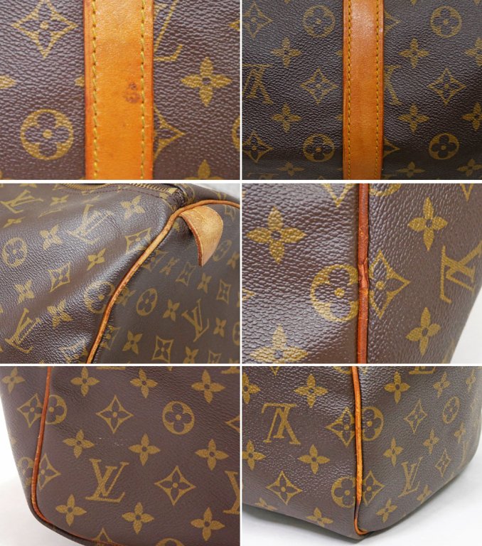 ルイヴィトン LOUIS VUITTON キーポル55 Keepall 旧タイプ VI863 モノグラム ボストンバッグ ブラウン 鍵無し made in France ●