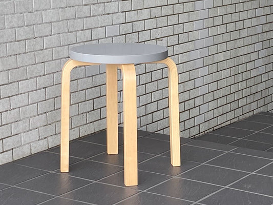 アルテック artek スツール60 Stool60 4本脚 バーチ材 グレーラッカー アルヴァ・アアルト 北欧家具 ■