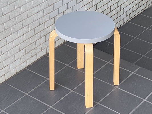 アルテック artek スツール60 Stool60 4本脚 バーチ材 グレーラッカー アルヴァ・アアルト 北欧家具 ■